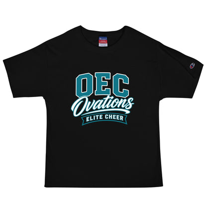 Signature | Champion T-Shirt | Ovations Elite Cheer | Emblem Logo
