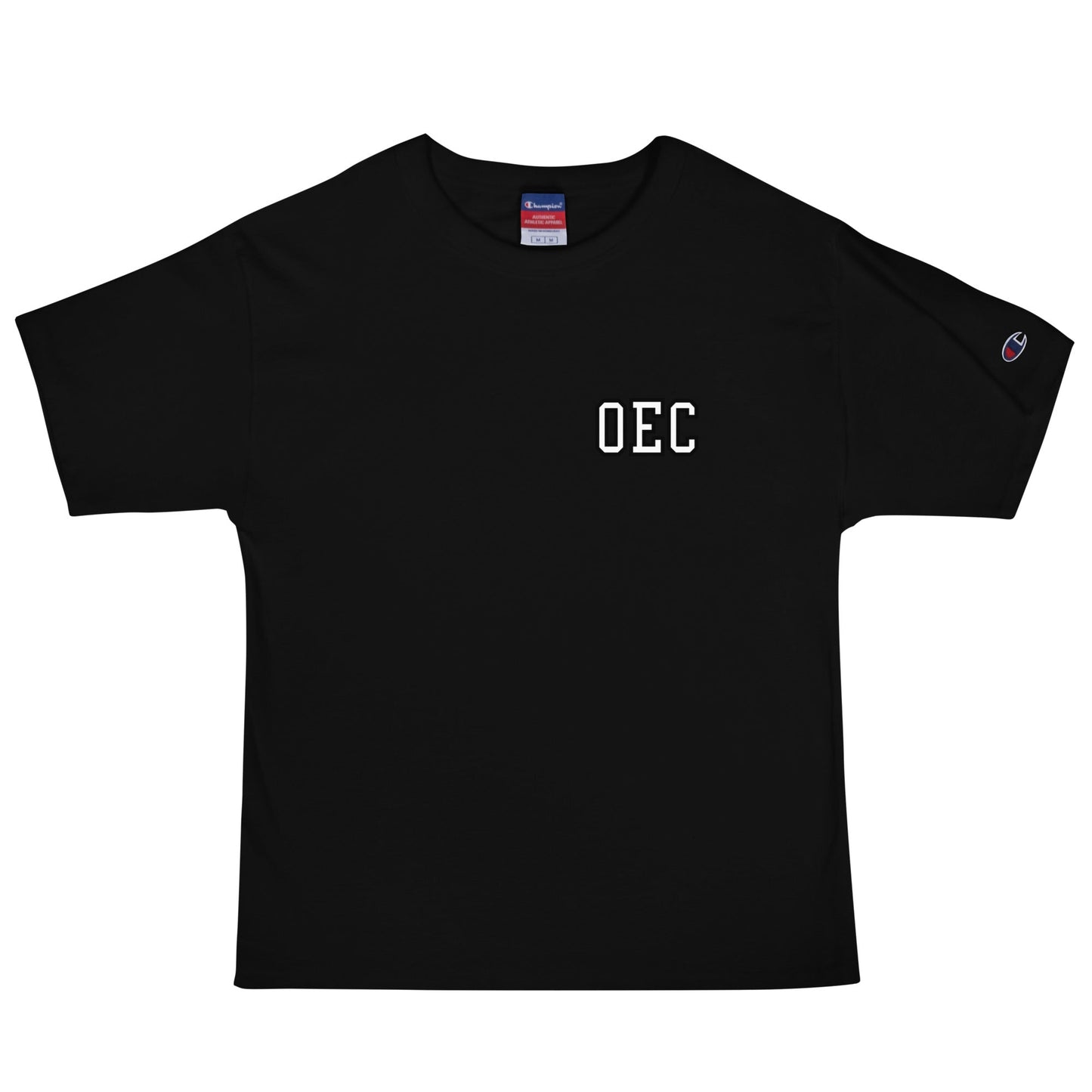 Signature | Champion T-Shirt | Ovations Elite Cheer | OEC Mark Logo