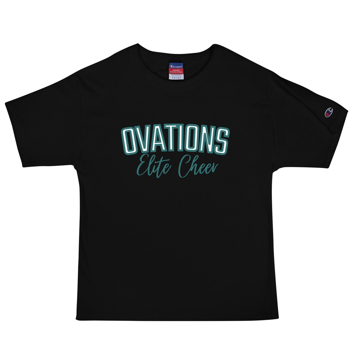Signature | Champion T-Shirt | Ovations Elite Cheer | Vanguard Logo