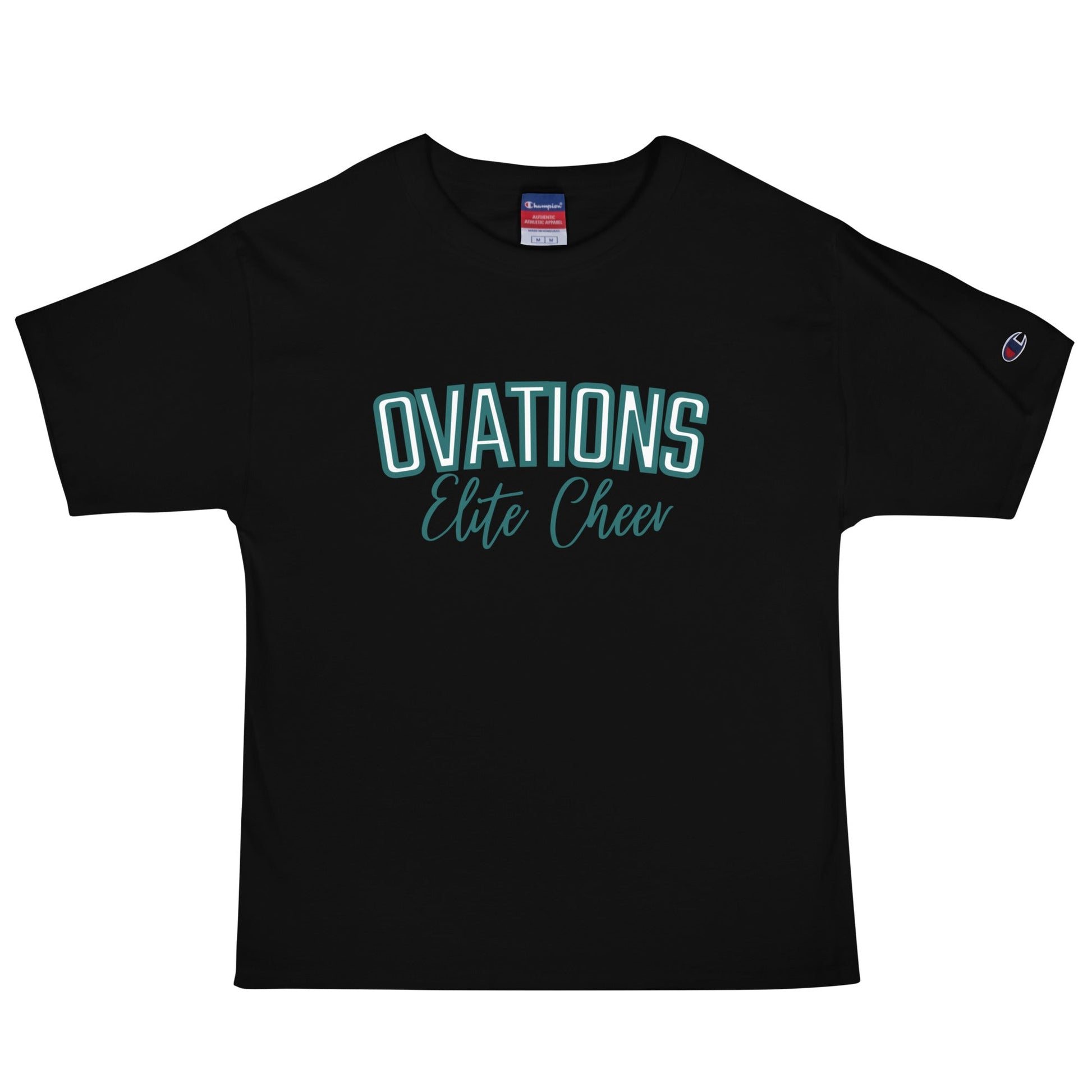 Signature | Champion T-Shirt | Ovations Elite Cheer | Vanguard Logo