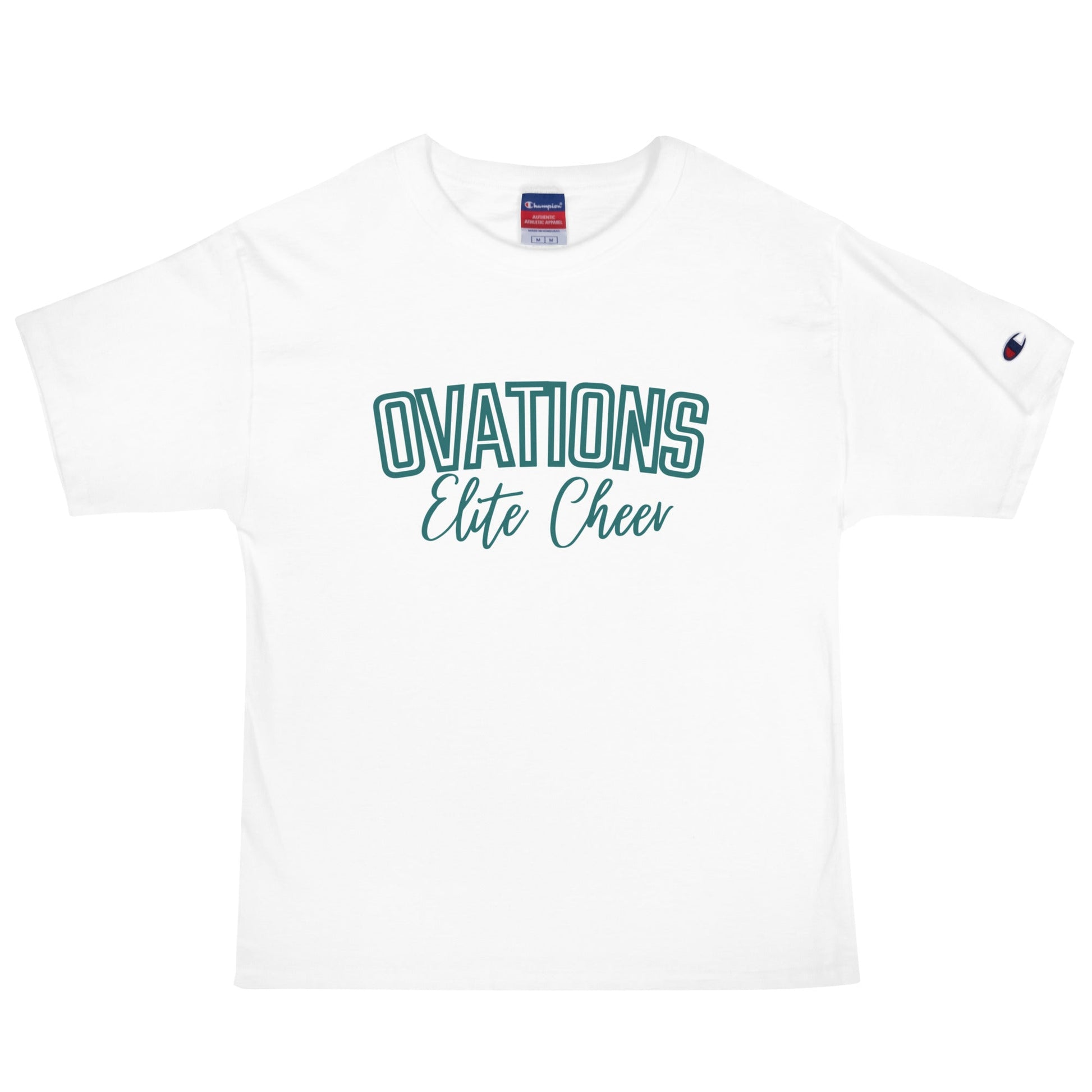 Signature | Champion T-Shirt | Ovations Elite Cheer | Vanguard Logo