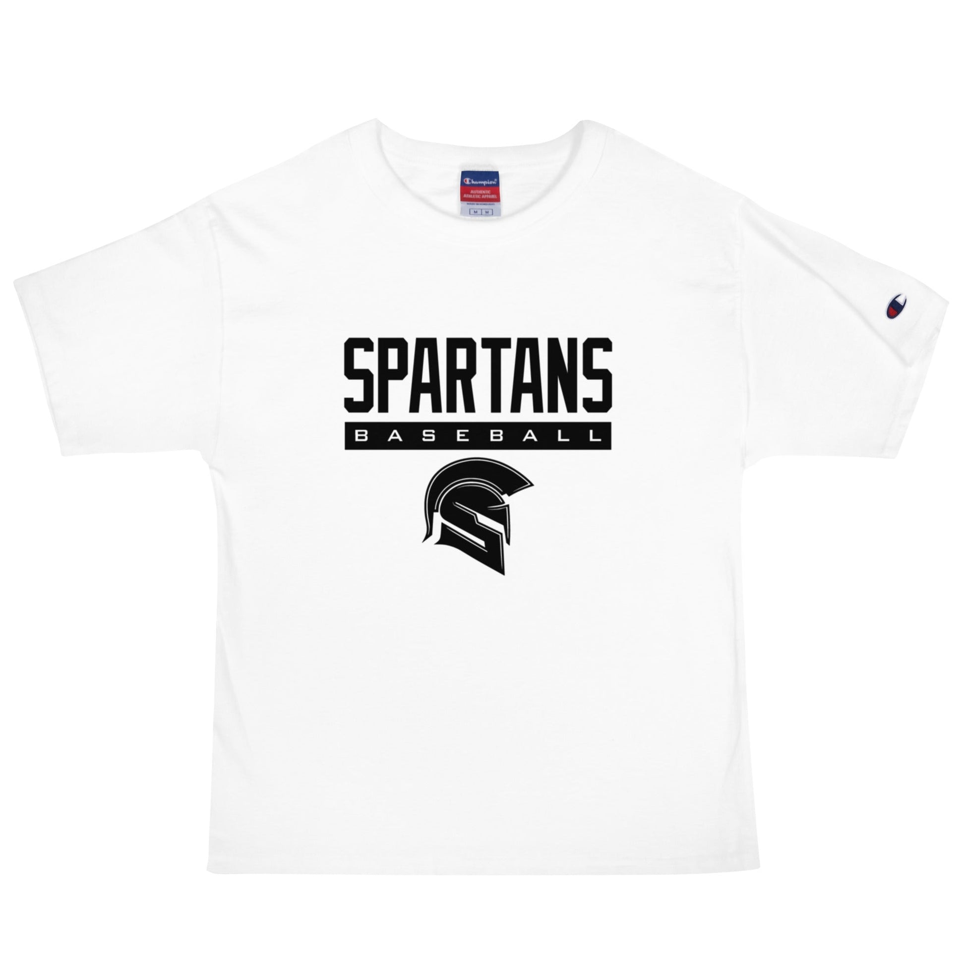 Signature | Champion T-Shirt | Owings Mills Spartans Baseball | Crest Logo