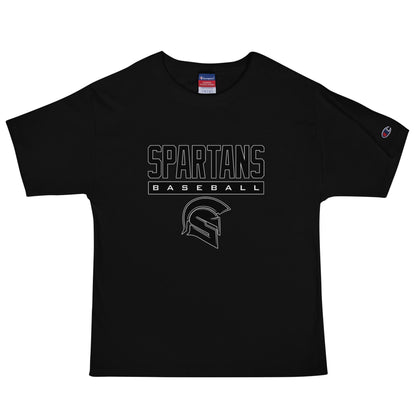 Signature | Champion T-Shirt | Owings Mills Spartans Baseball | Crest Logo