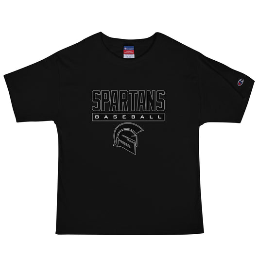 Signature | Champion T-Shirt | Owings Mills Spartans Baseball | Crest Logo