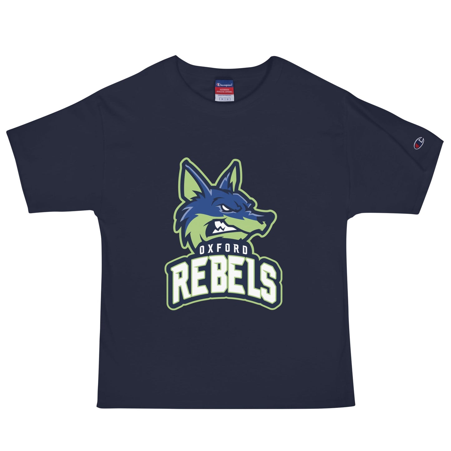 Signature | Champion T-Shirt | Oxford Rebels 12U | Mascot Logo