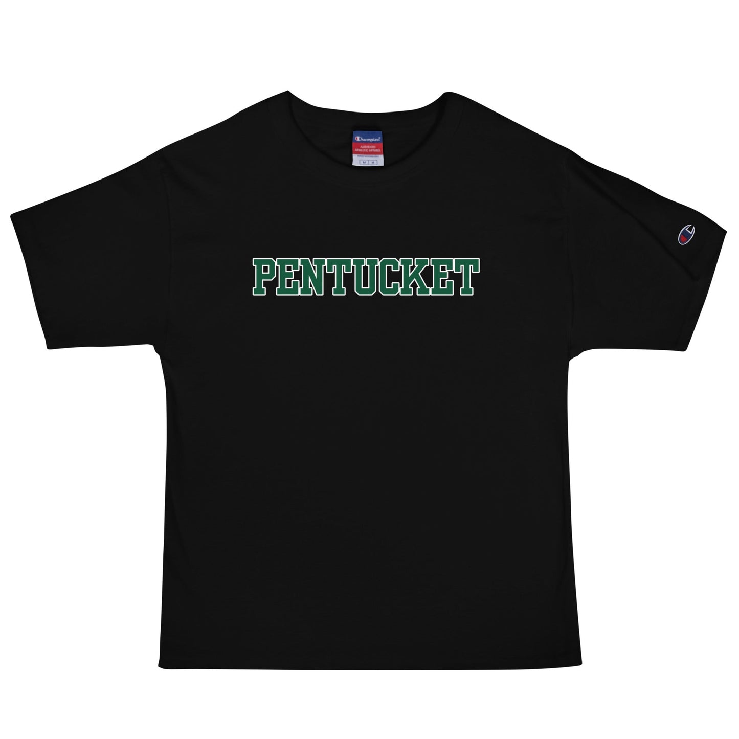 Signature | Champion T-Shirt | Pentucket Youth Football and Cheer | Script Logo