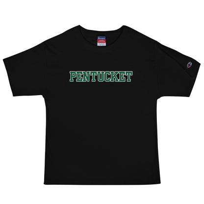 Signature | Champion T-Shirt | Pentucket Youth Football and Cheer | Script Logo