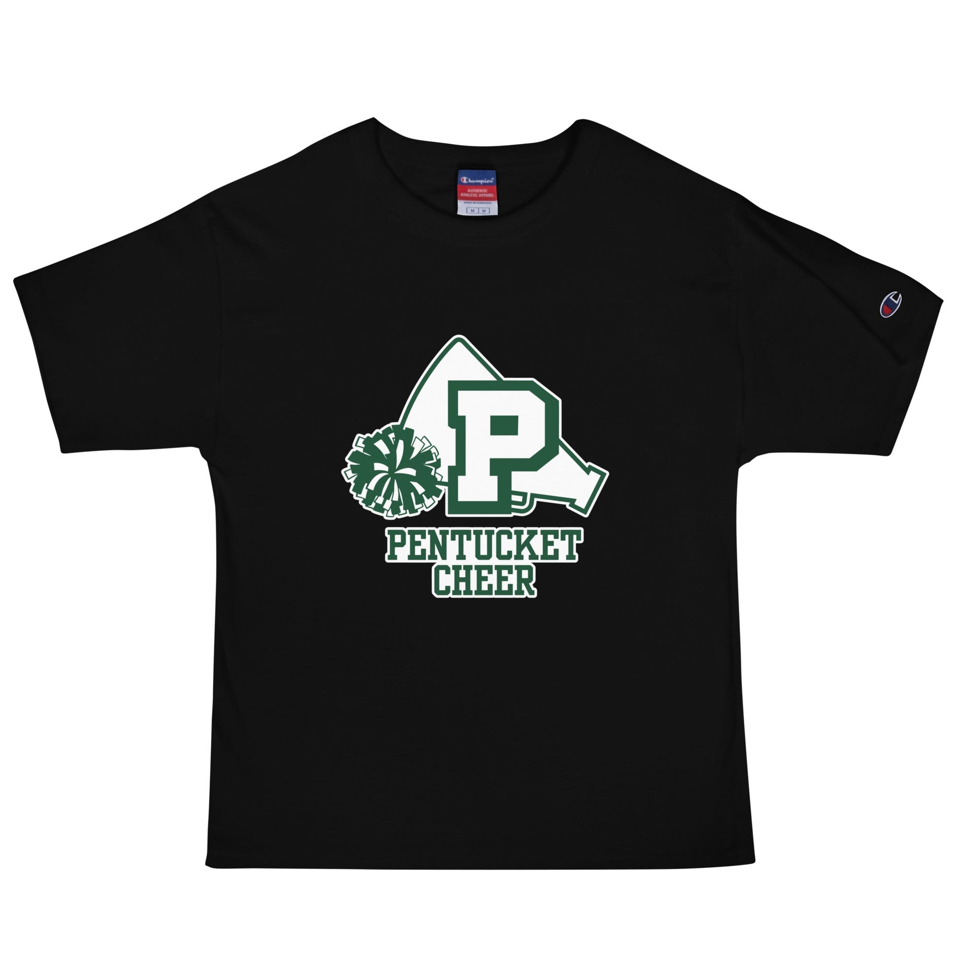 Signature | Champion T-Shirt | Pentucket Youth Football and Cheer | Sideline Vanguard Logo