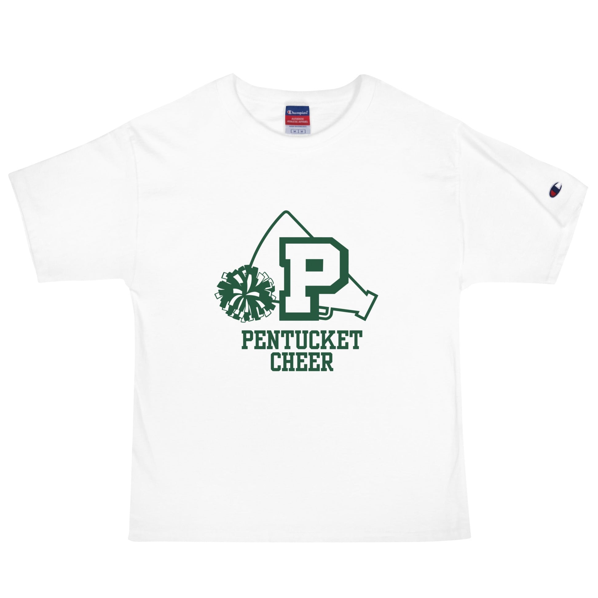 Signature | Champion T-Shirt | Pentucket Youth Football and Cheer | Sideline Vanguard Logo