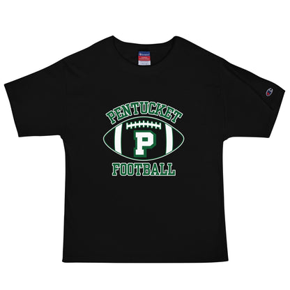 Signature | Champion T-Shirt | Pentucket Youth Football and Cheer | Varsity Badge Logo