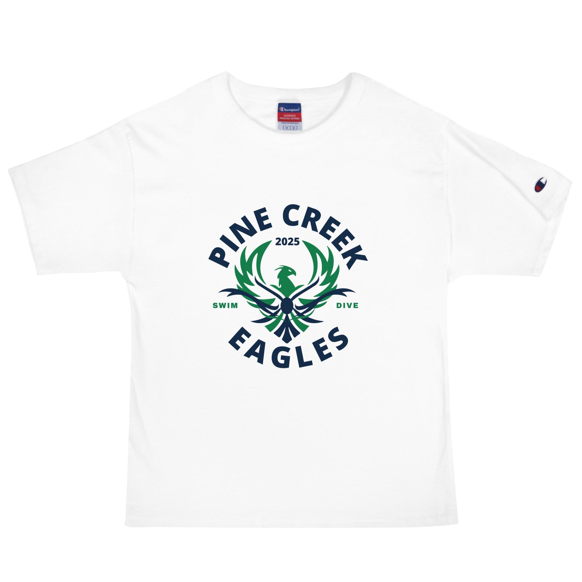 Signature | Champion T-Shirt | PINE CREEK SWIM & DIVE | Swim & Dive Logo