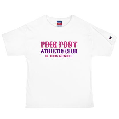 Signature | Champion T-Shirt | Pink Pony Athletic Club | Athletic Wordmark Logo