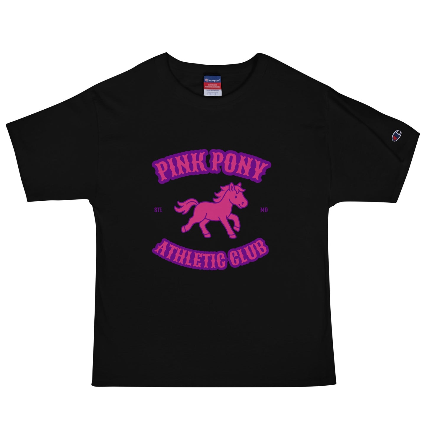 Signature | Champion T-Shirt | Pink Pony Athletic Club | Crest Logo