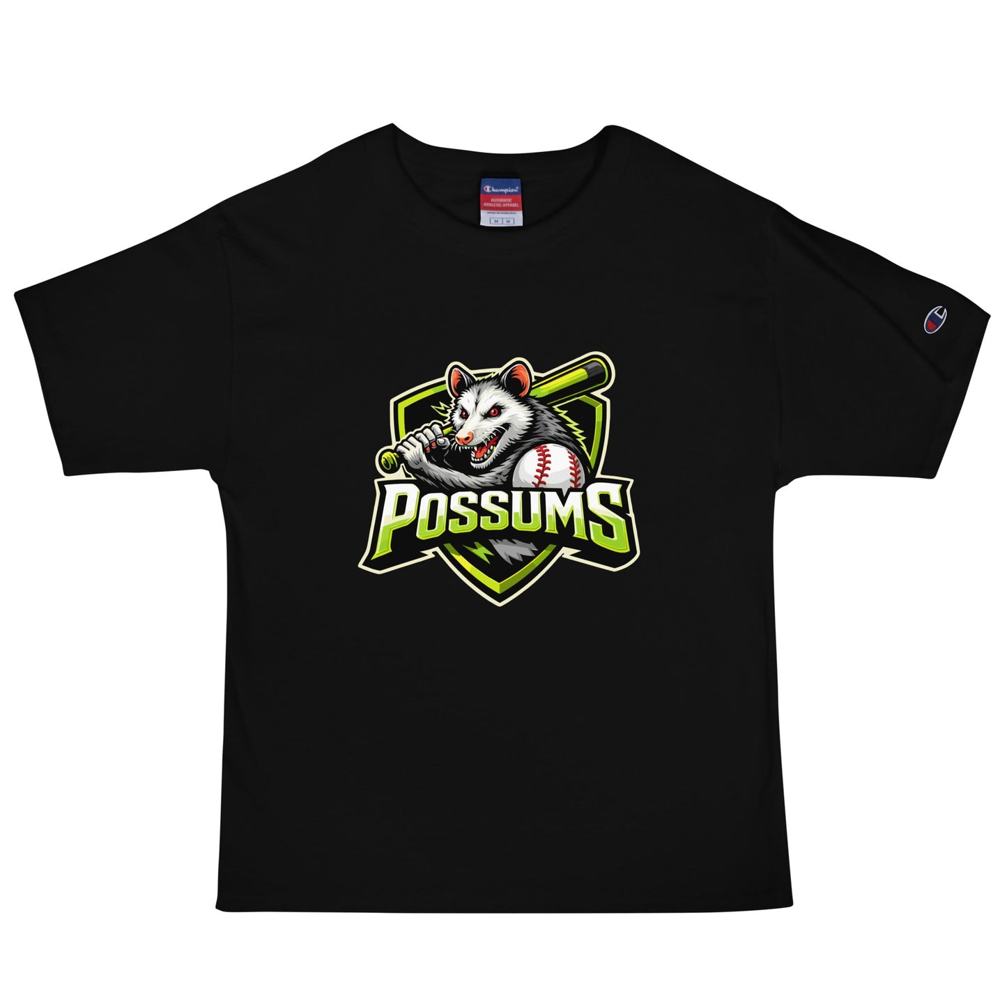 Signature | Champion T-Shirt | Possums | Mascot Logo