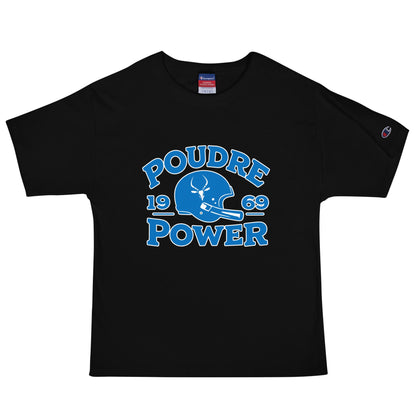 Signature | Champion T-Shirt | Poudre Football | Crest Logo
