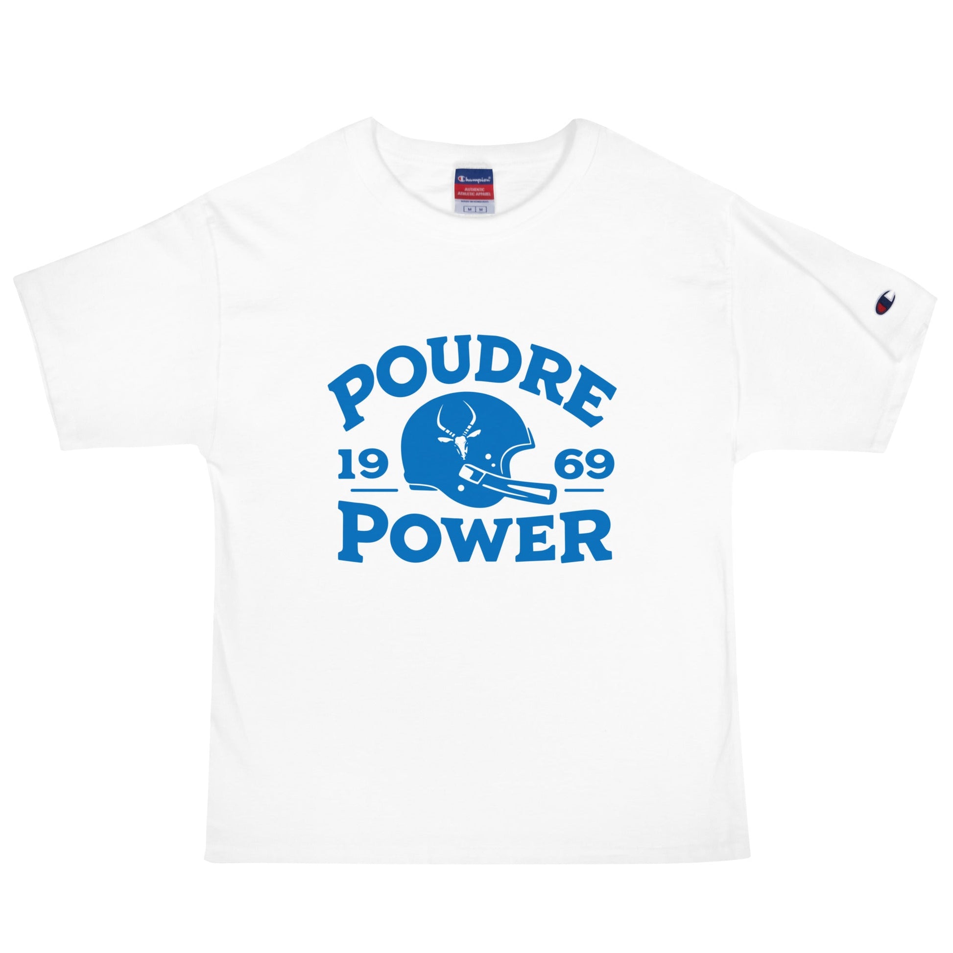 Signature | Champion T-Shirt | Poudre Football | Crest Logo
