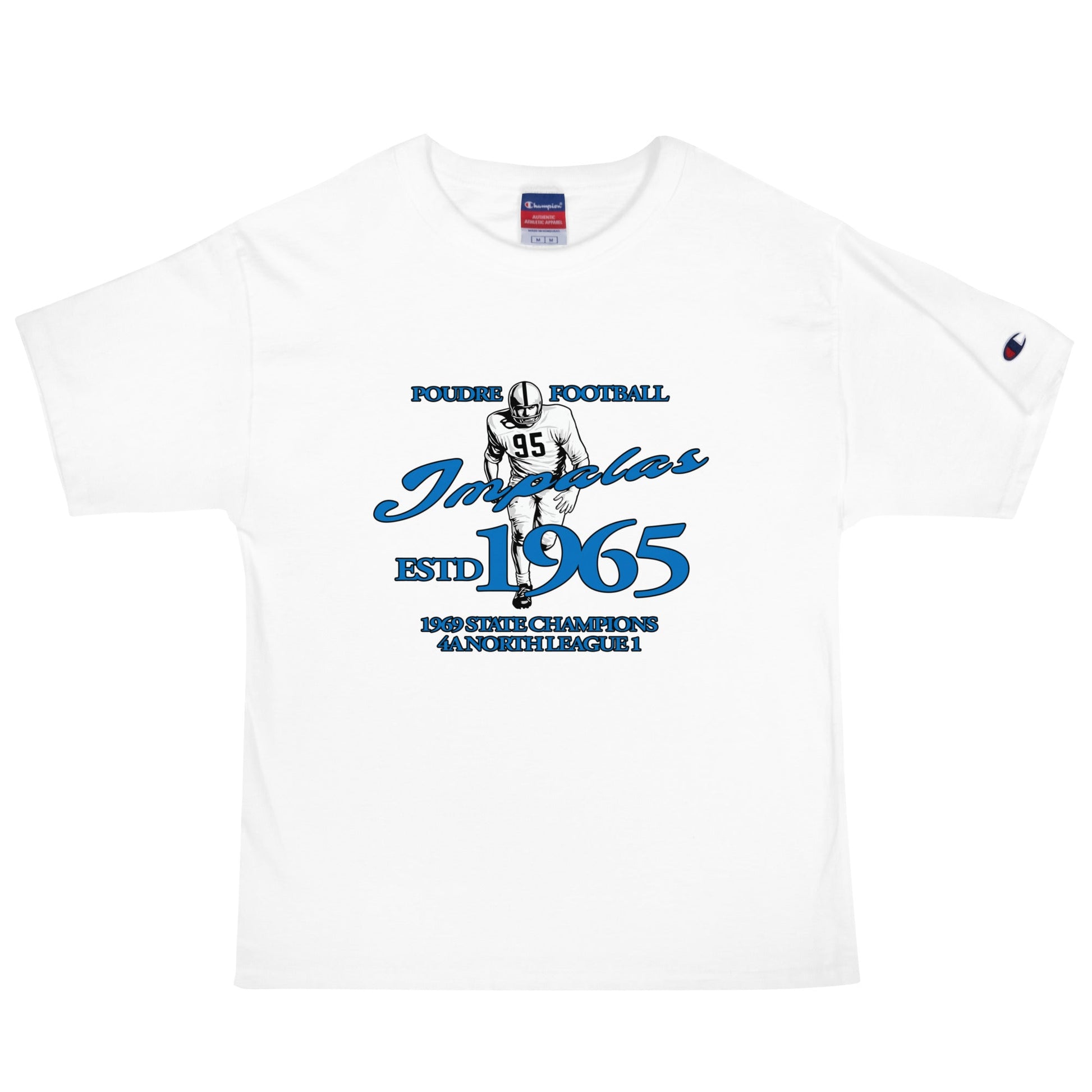 Signature | Champion T-Shirt | Poudre Football | Dynasty Athletics Logo