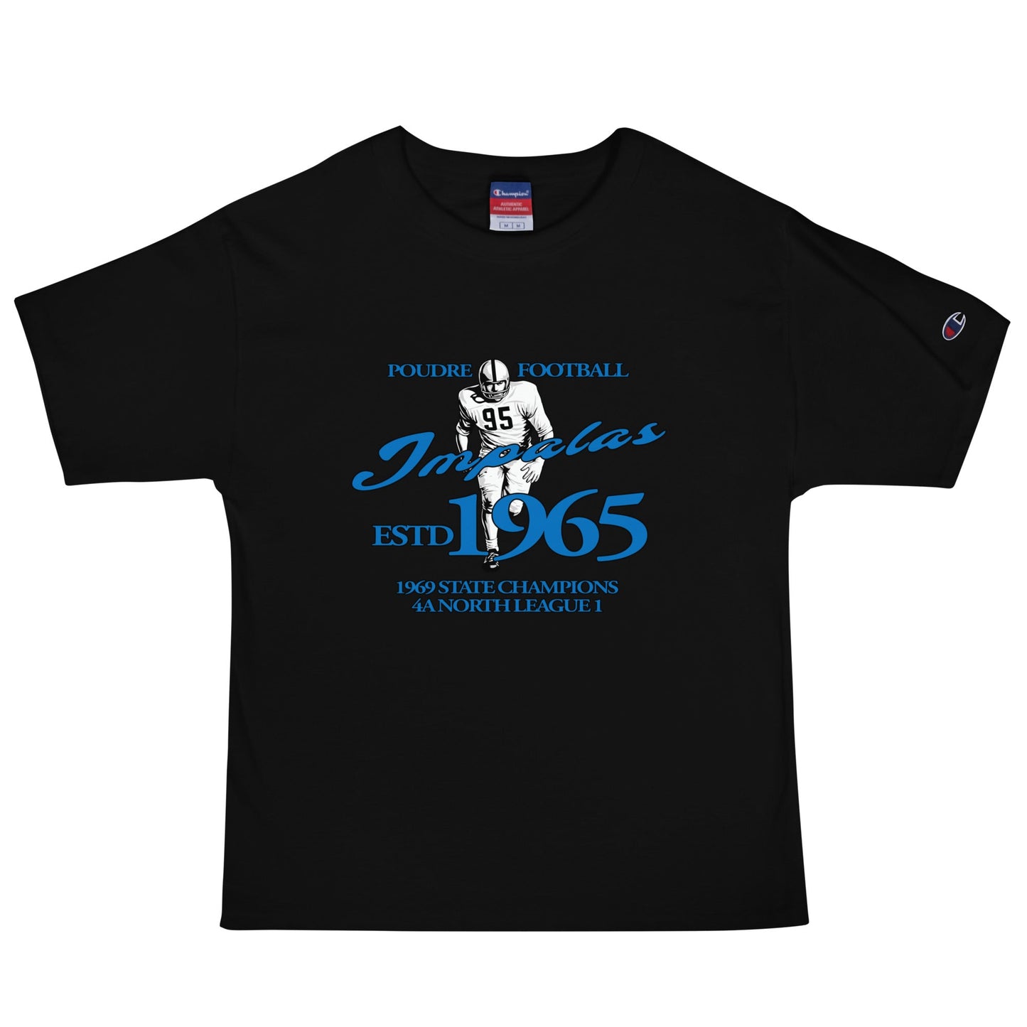 Signature | Champion T-Shirt | Poudre Football | Dynasty Athletics Logo