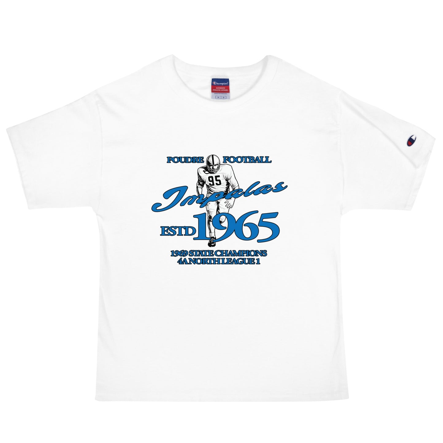 Signature | Champion T-Shirt | Poudre Football | Dynasty Athletics Logo