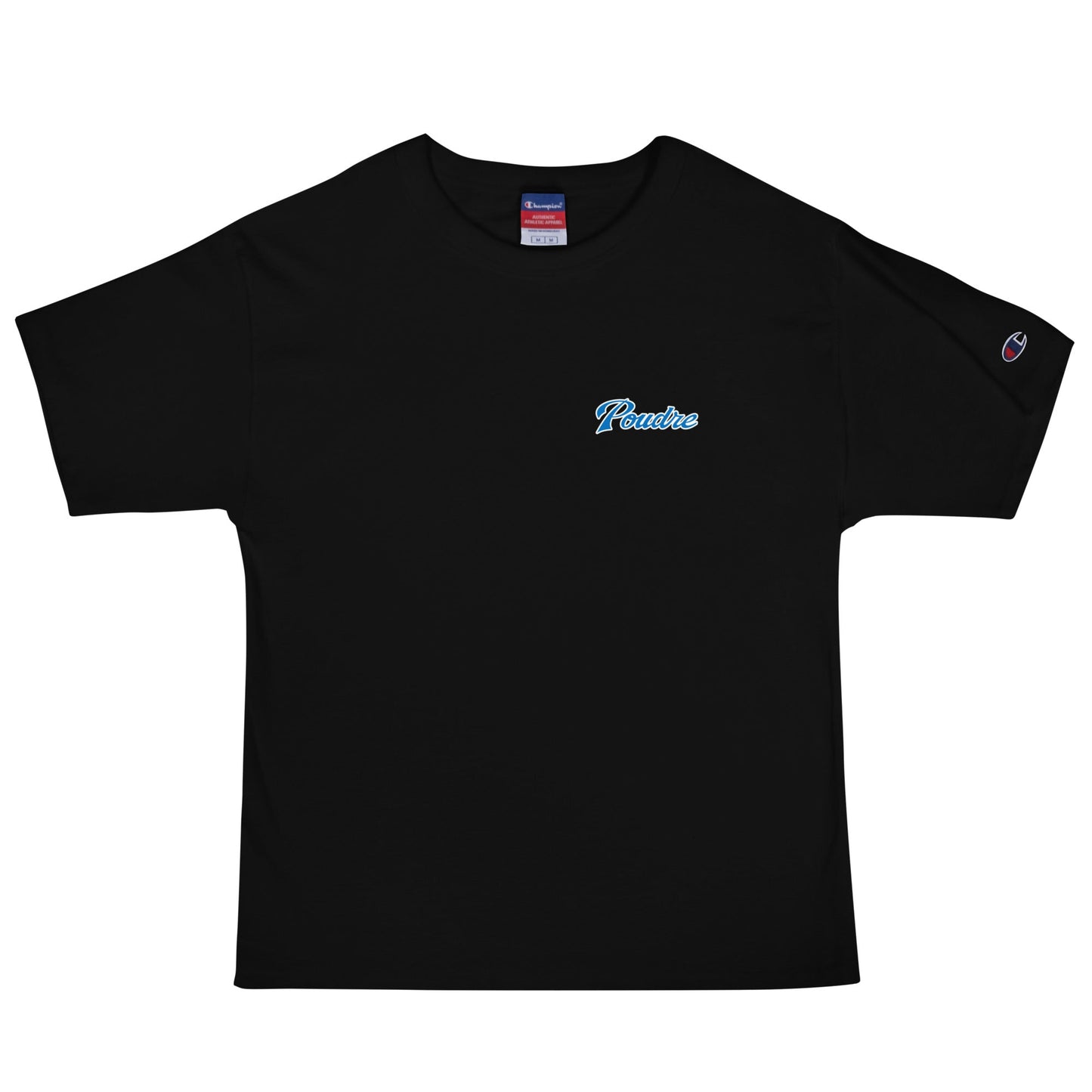 Signature | Champion T-Shirt | Poudre Football | Emblem Logo