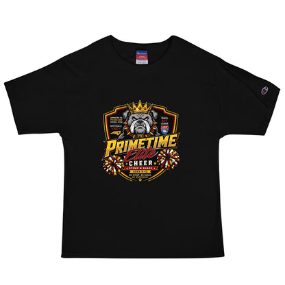 Signature | Champion T-Shirt | PTE Bulldog Cheer | Shield Logo