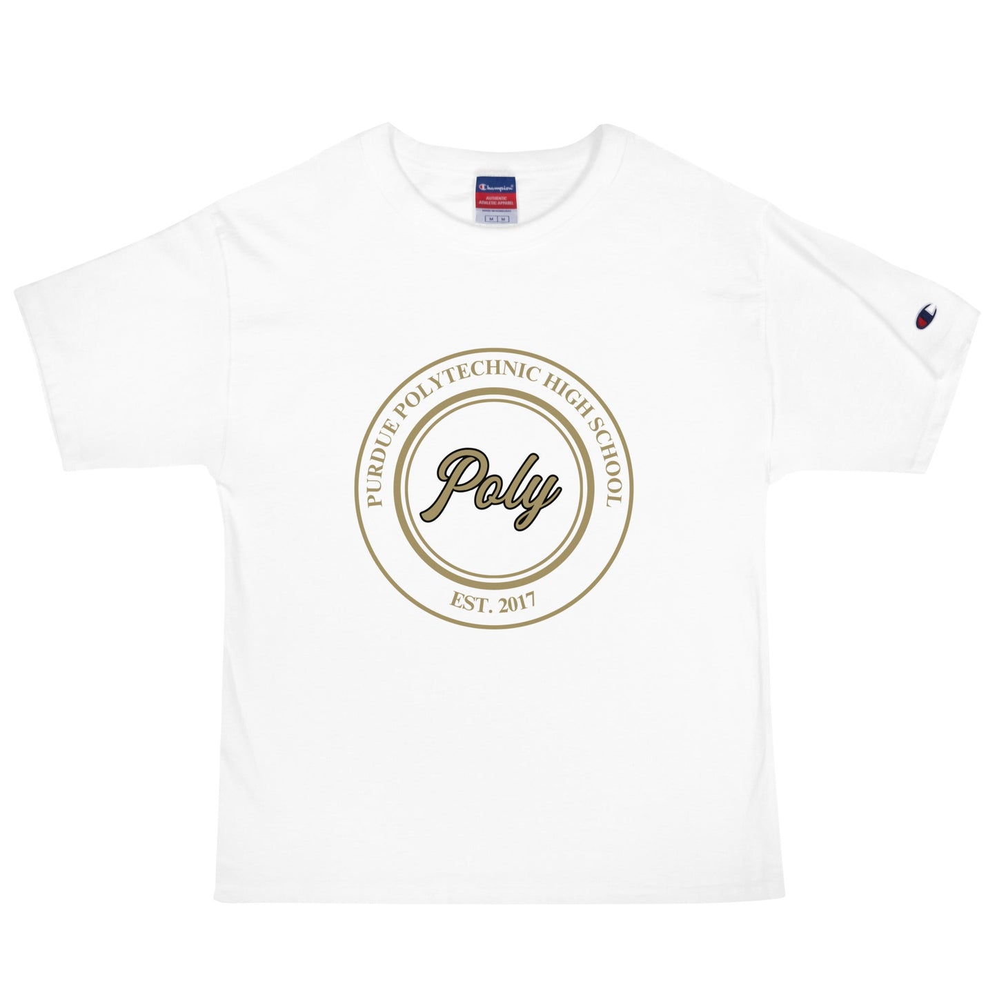 Signature | Champion T-Shirt | Purdue Polytechnic High School | Poly Seal Logo