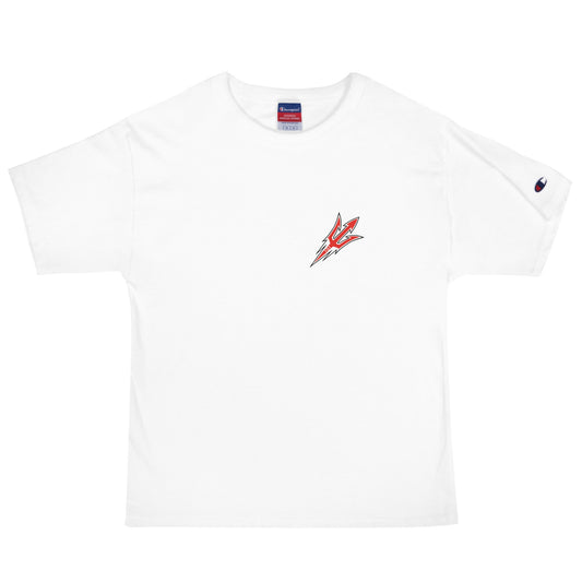 Signature | Champion T-Shirt | Red Springs Track and Field | Trident Logo