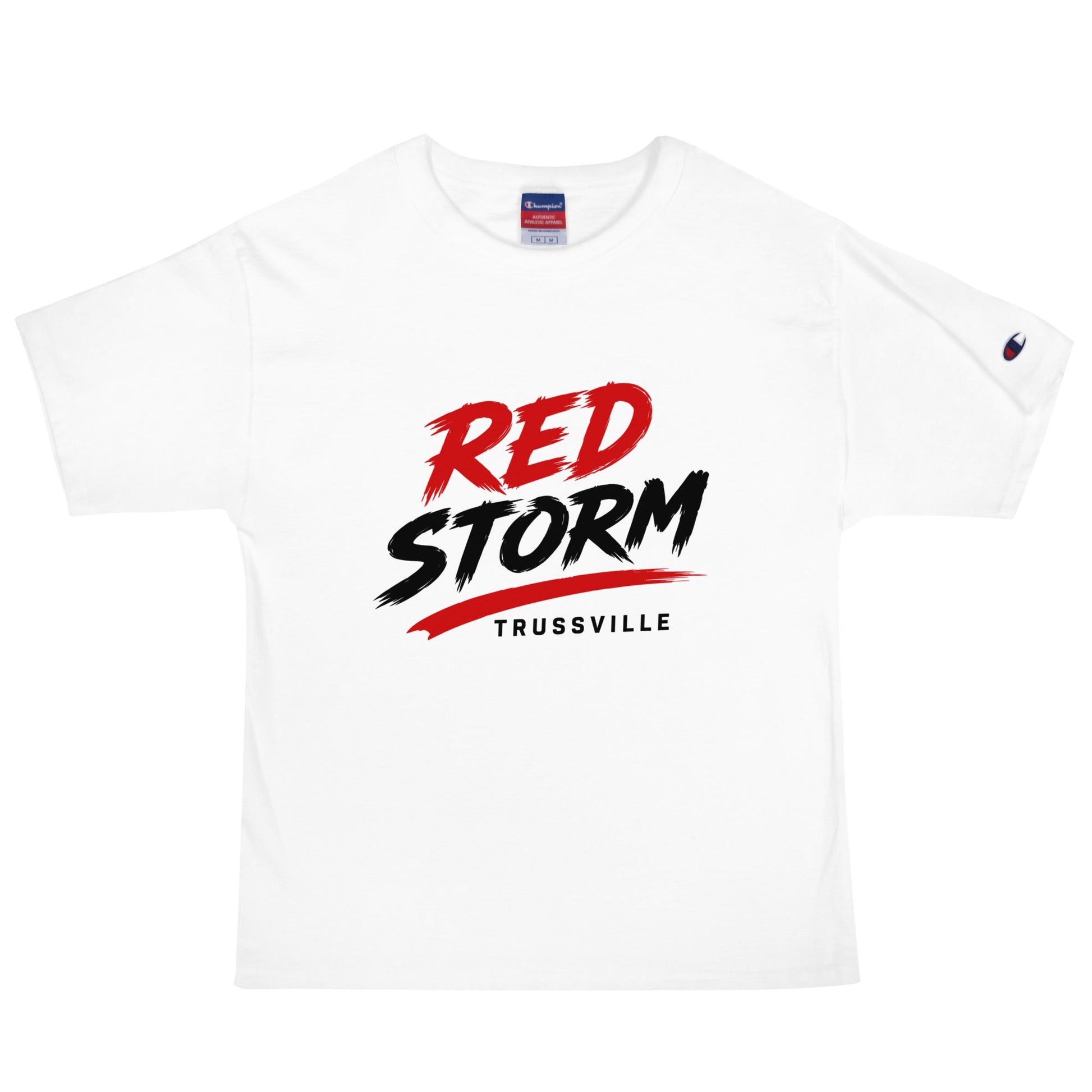 Signature | Champion T-Shirt | Red Storm | Modern Script Logo