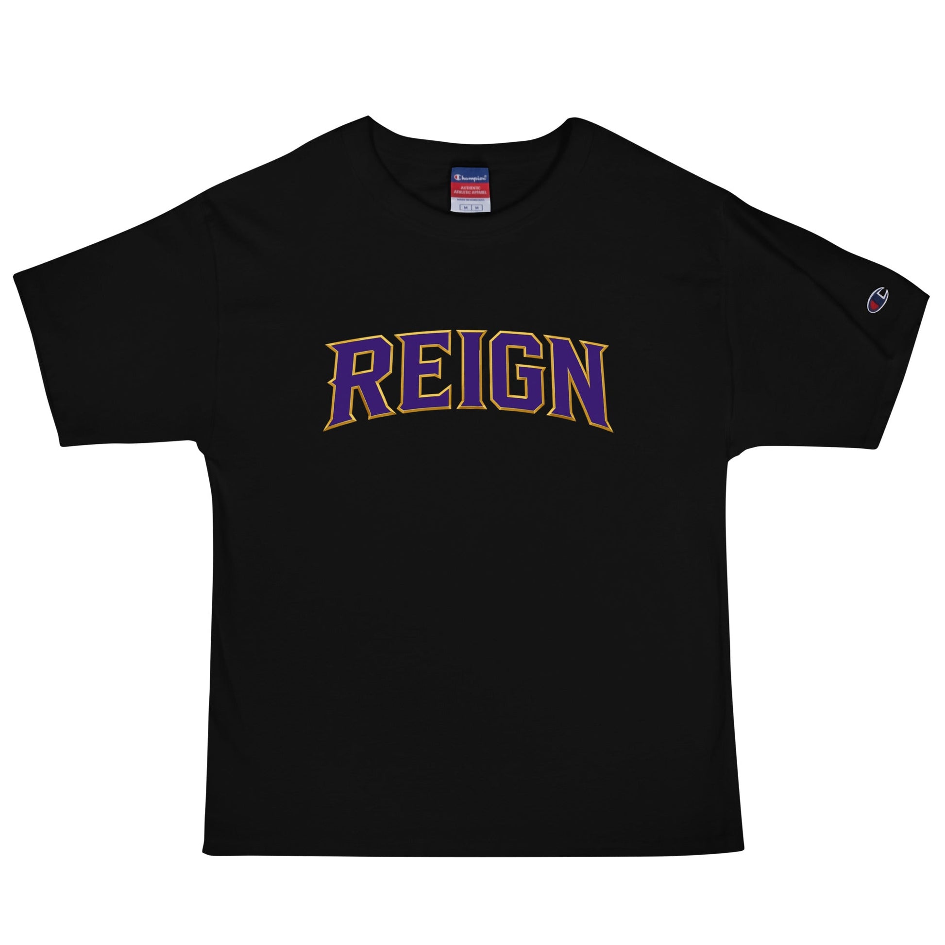 Signature | Champion T-Shirt | REIGN 10U Softball | Modern Script Logo