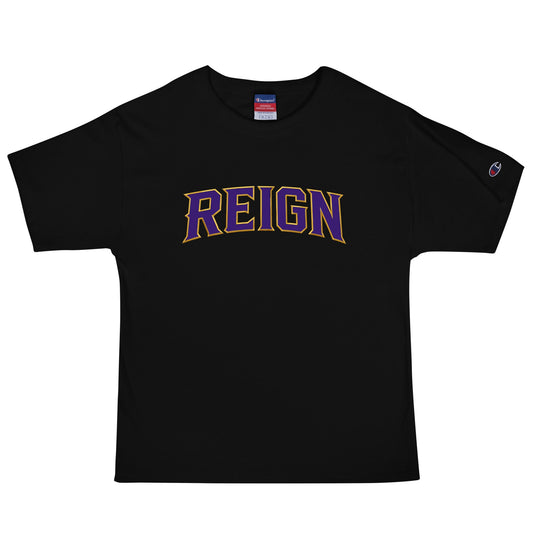 Signature | Champion T-Shirt | REIGN 10U Softball | Modern Script Logo
