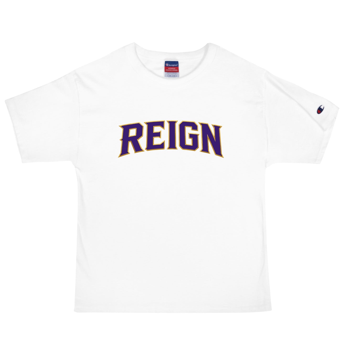Signature | Champion T-Shirt | REIGN 10U Softball | Modern Script Logo