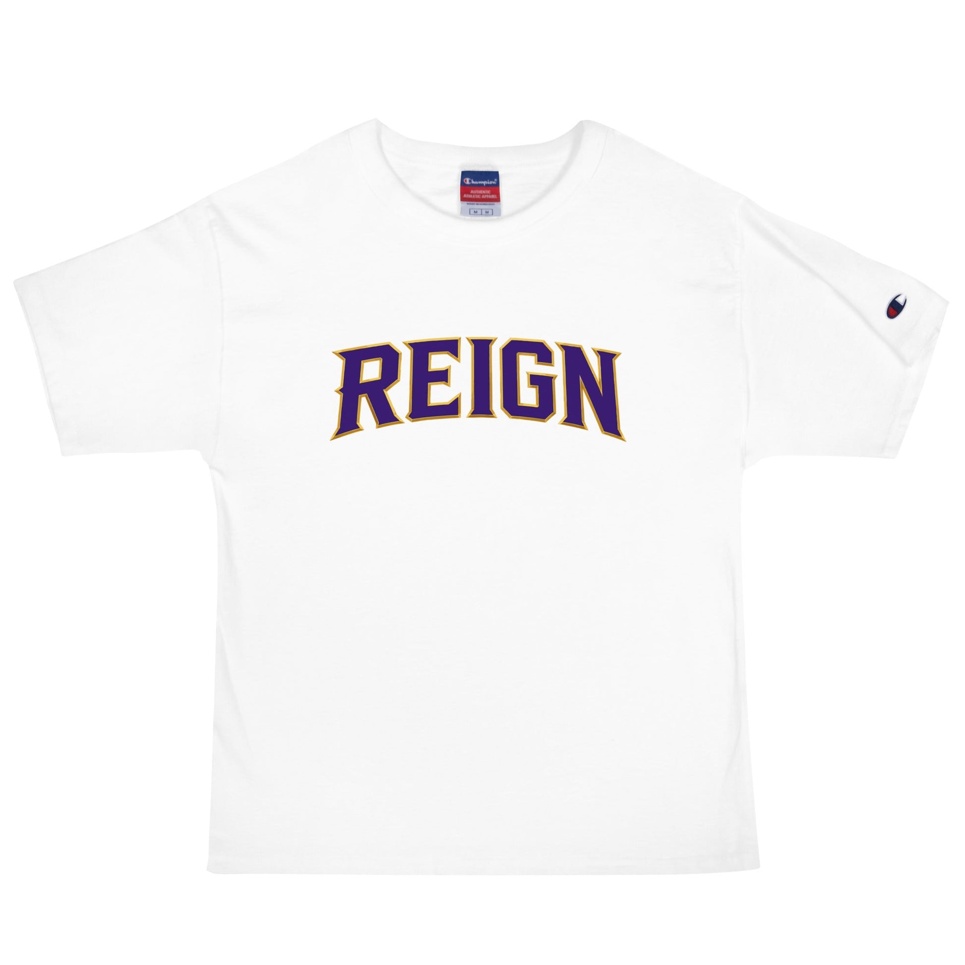 Signature | Champion T-Shirt | REIGN 10U Softball | Modern Script Logo