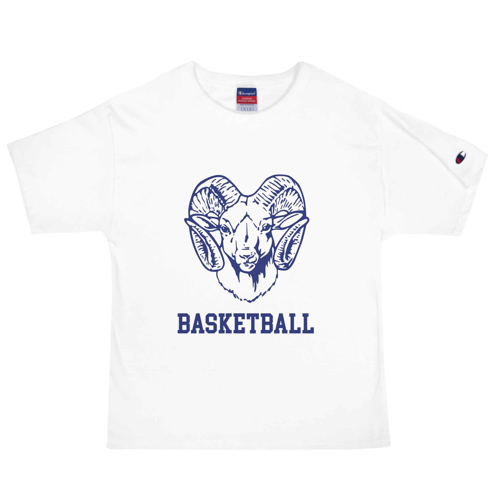 Signature | Champion T-Shirt | Rensselaer Rams | Basketball Logo