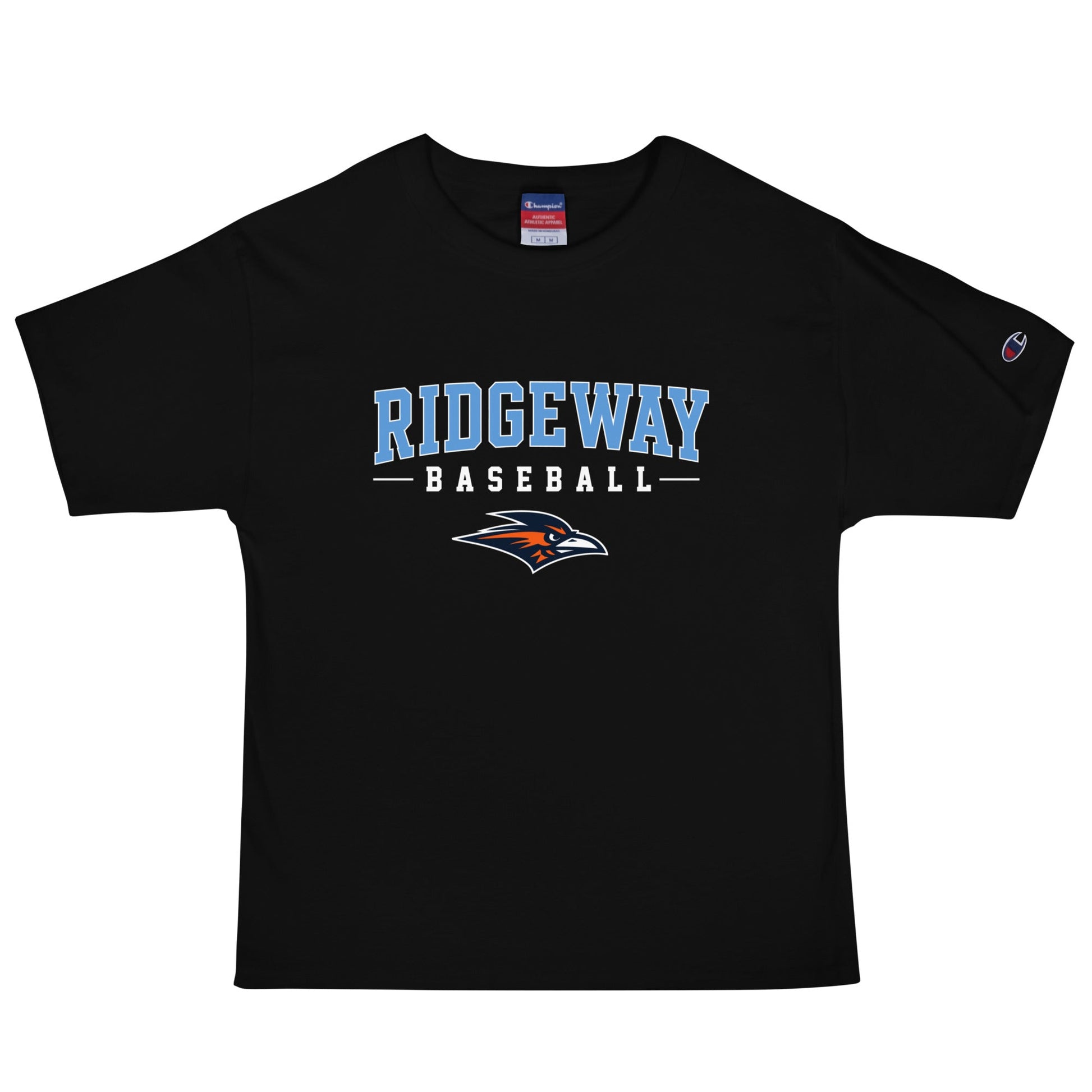 Signature | Champion T-Shirt | Ridgeway High School Baseball | Athletics Logo