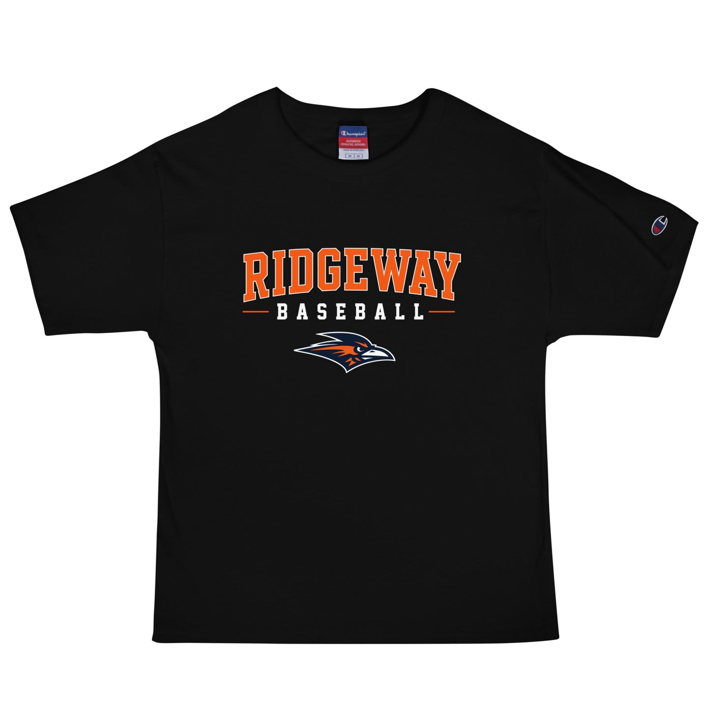 Signature | Champion T-Shirt | Ridgeway High School Baseball | Emblem Logo