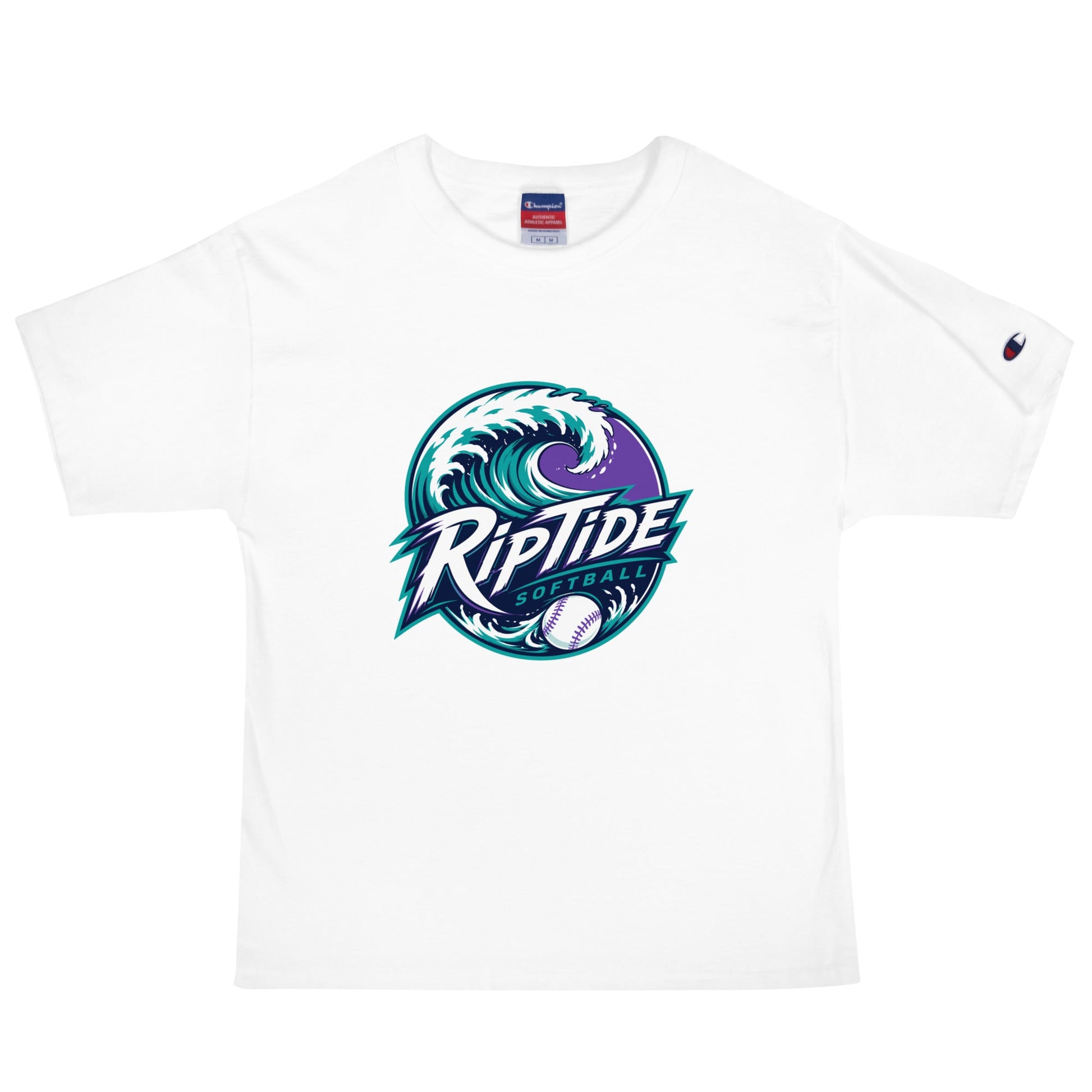 Signature | Champion T-Shirt | RipTide Softball | Emblem Logo