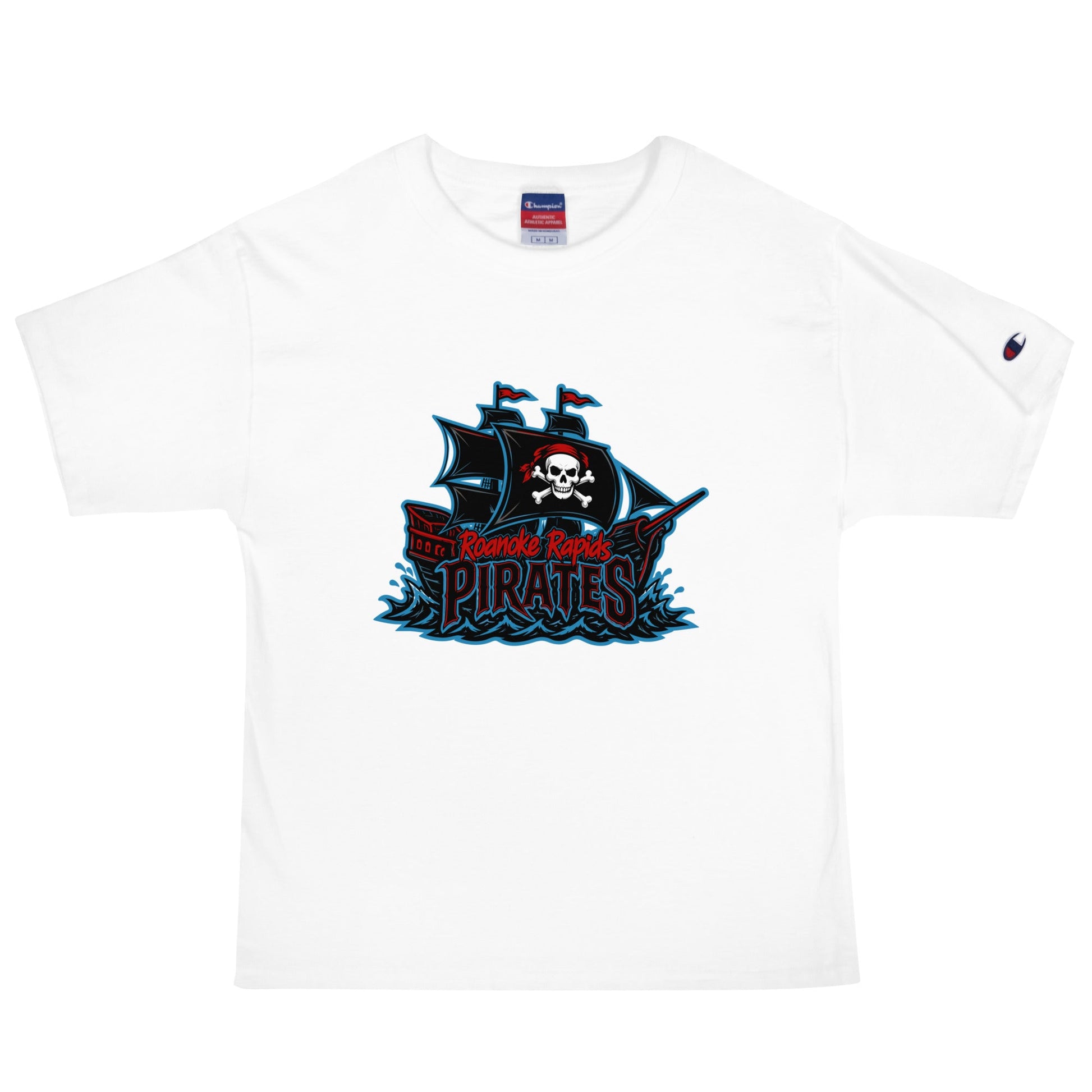 Signature | Champion T-Shirt | Roanoke Rapids Pirates | Black Sail Battlers Logo