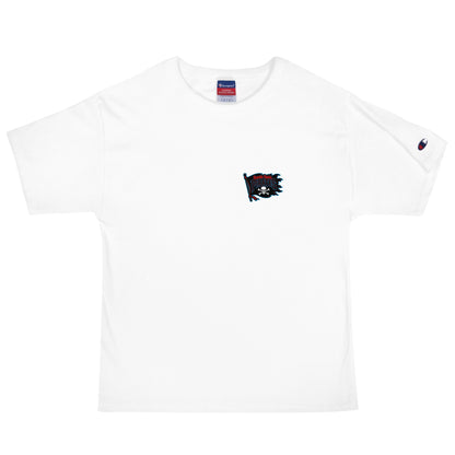 Signature | Champion T-Shirt | Roanoke Rapids Pirates | Blackwave Flag Logo