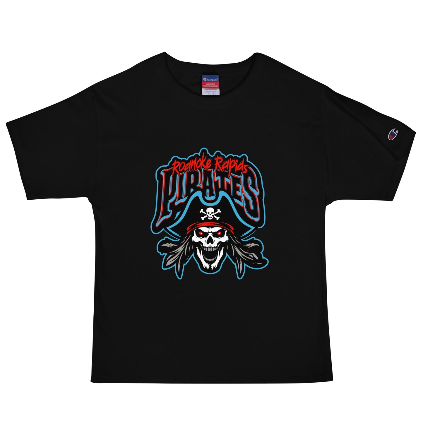 Signature | Champion T-Shirt | Roanoke Rapids Pirates | Reaver Captain Logo