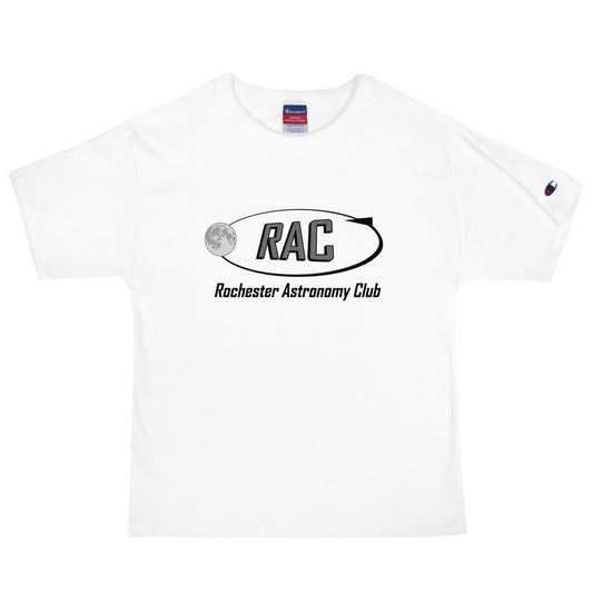 Signature | Champion T-Shirt | Rochester Astronomy Club | Orbit Logo