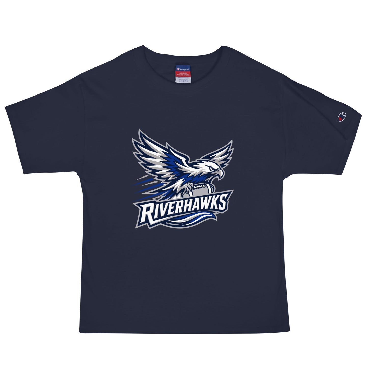 Signature | Champion T-Shirt | Rochester Riverhawks | Crest Logo
