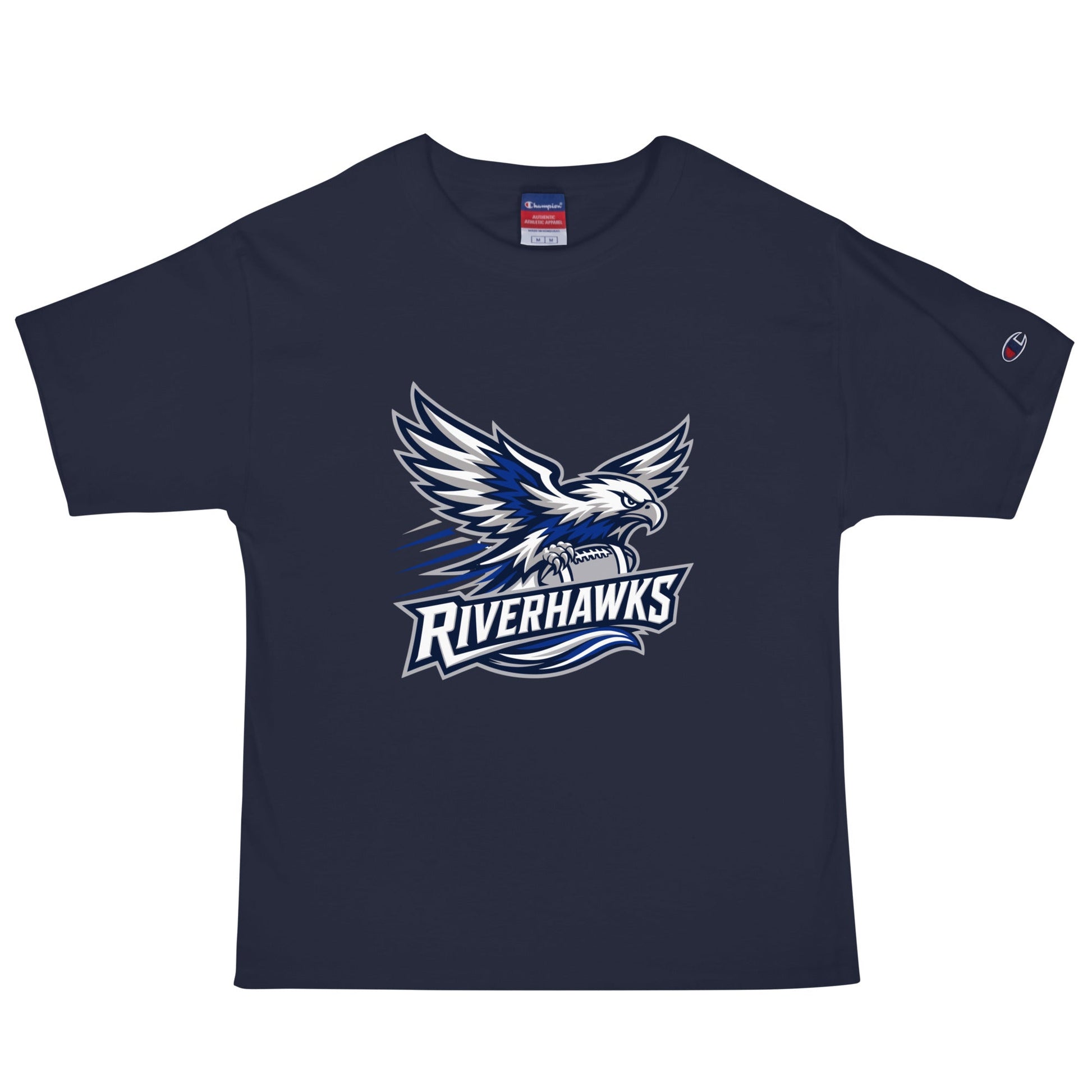 Signature | Champion T-Shirt | Rochester Riverhawks | Crest Logo