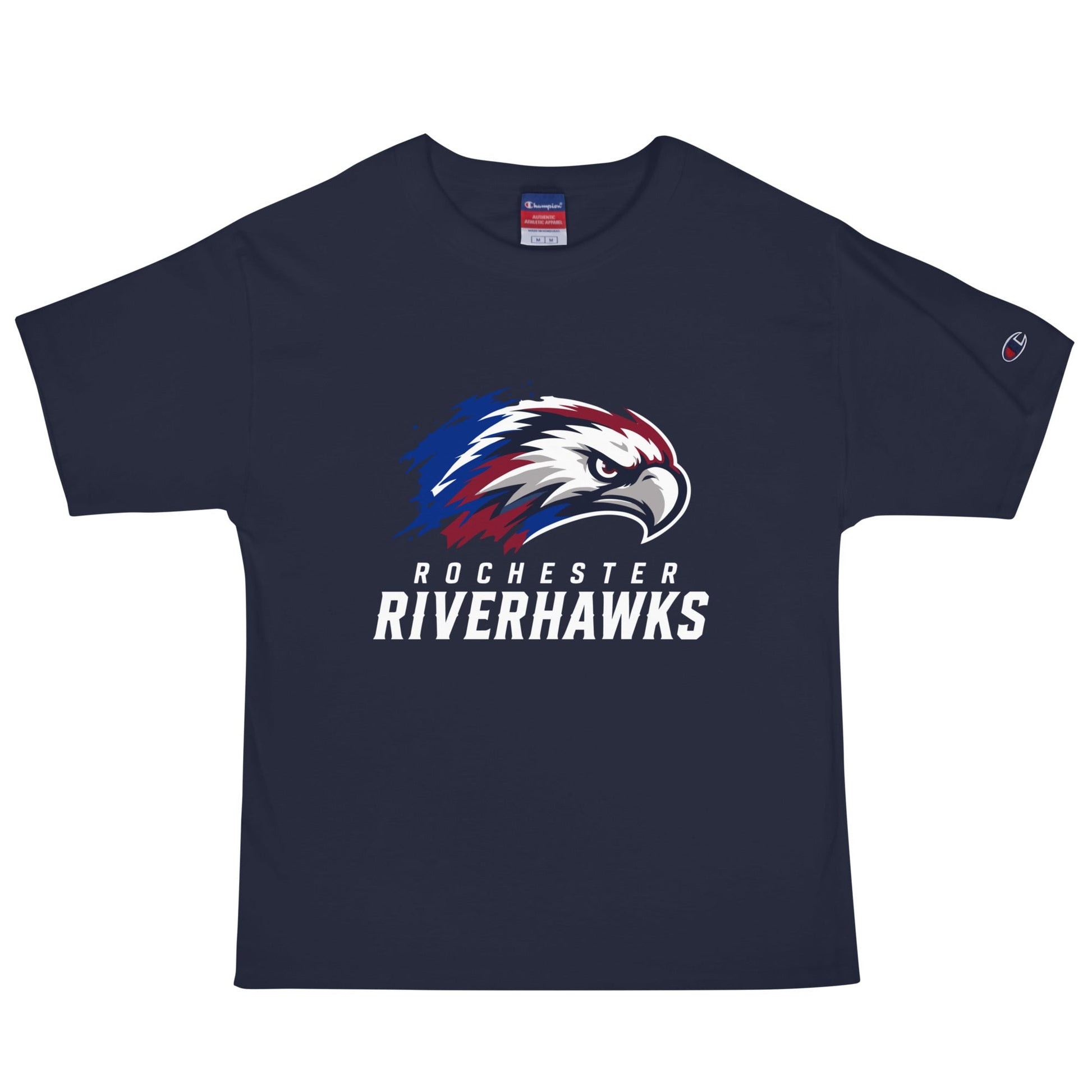 Signature | Champion T-Shirt | Rochester Riverhawks | Emblem Logo