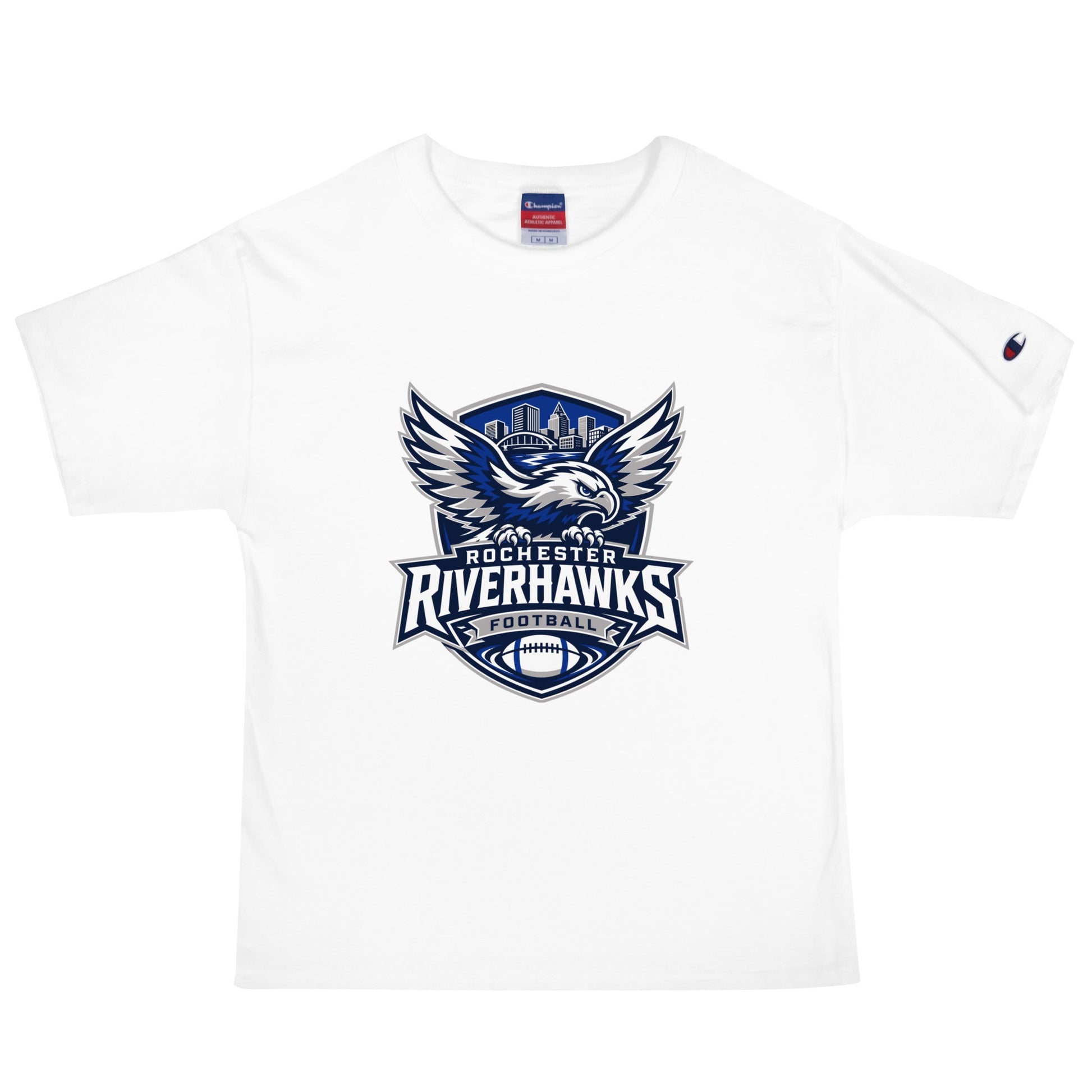 Signature | Champion T-Shirt | Rochester Riverhawks | Shield Logo