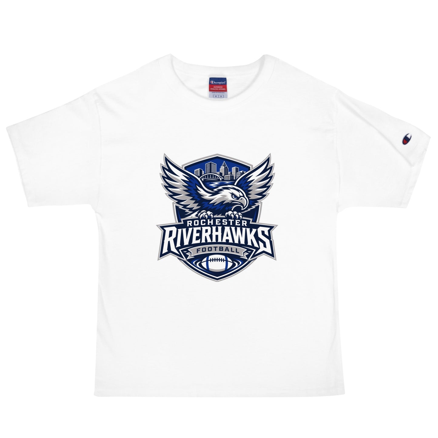 Signature | Champion T-Shirt | Rochester Riverhawks | Shield Logo