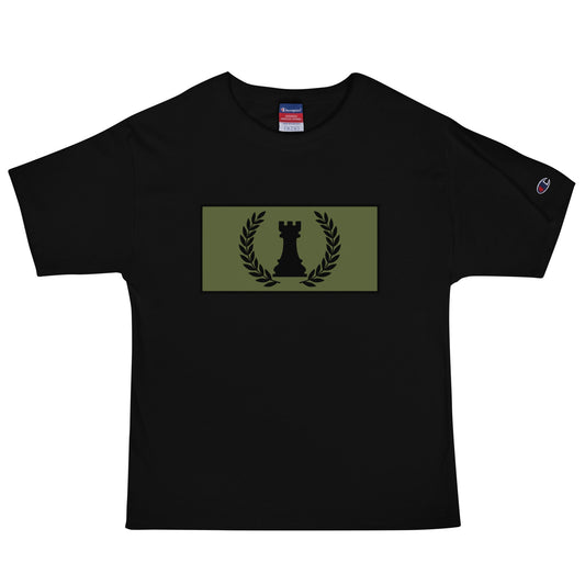 Signature | Champion T-Shirt | Rook Defense Solutions | Apex Castle Logo