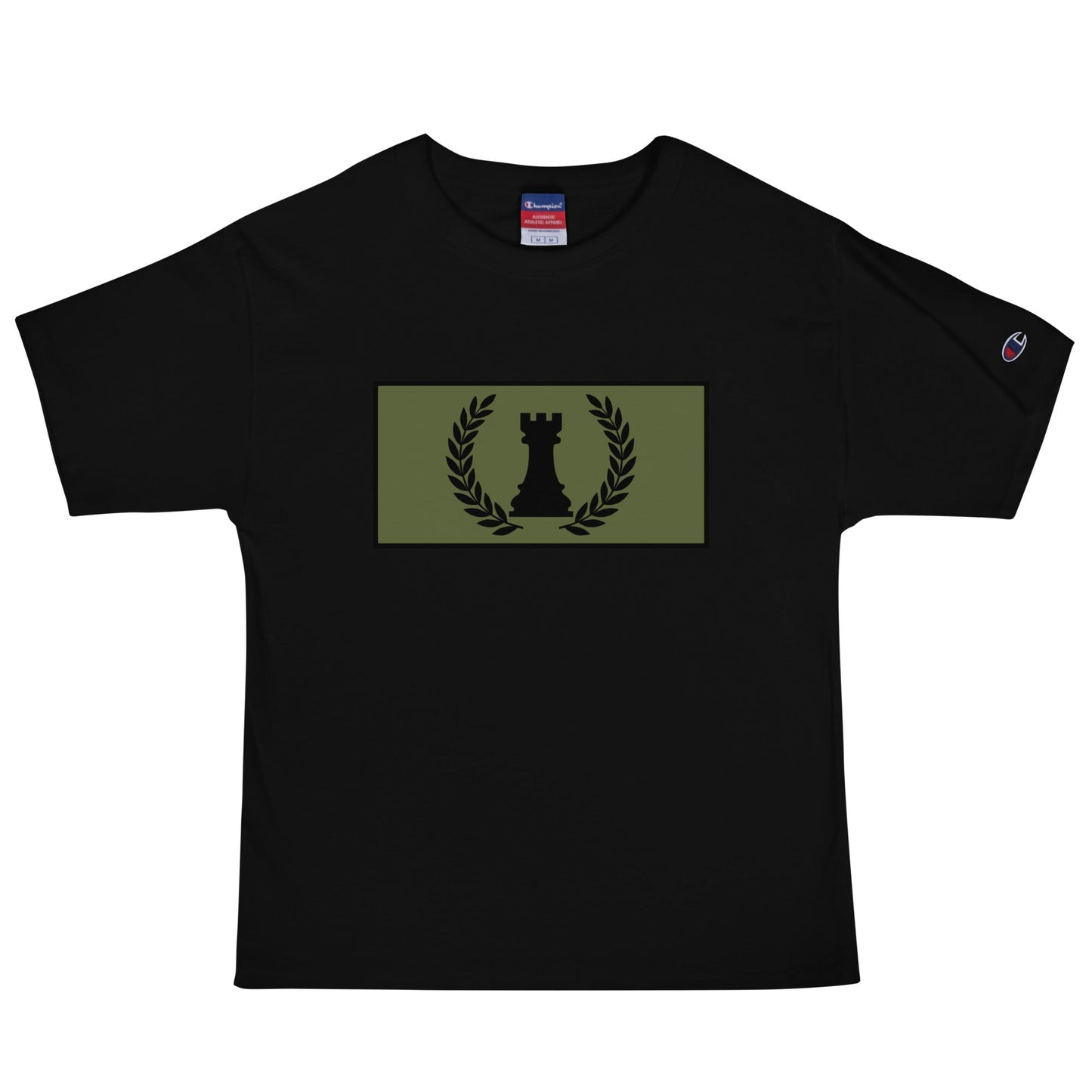 Signature | Champion T-Shirt | Rook Defense Solutions | Apex Castle Logo
