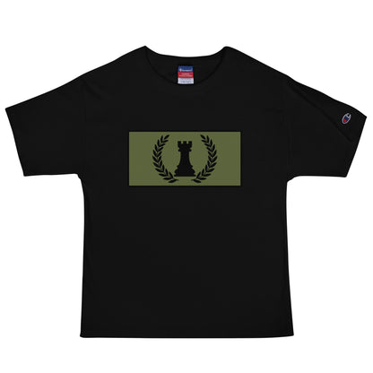 Signature | Champion T-Shirt | Rook Defense Solutions | Apex Castle Logo