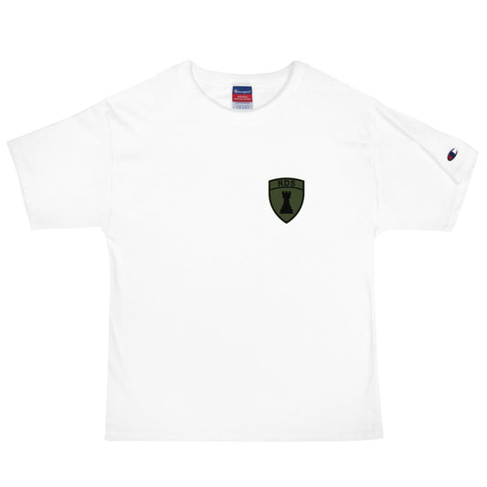 Signature | Champion T-Shirt | Rook Defense Solutions | Crest Logo