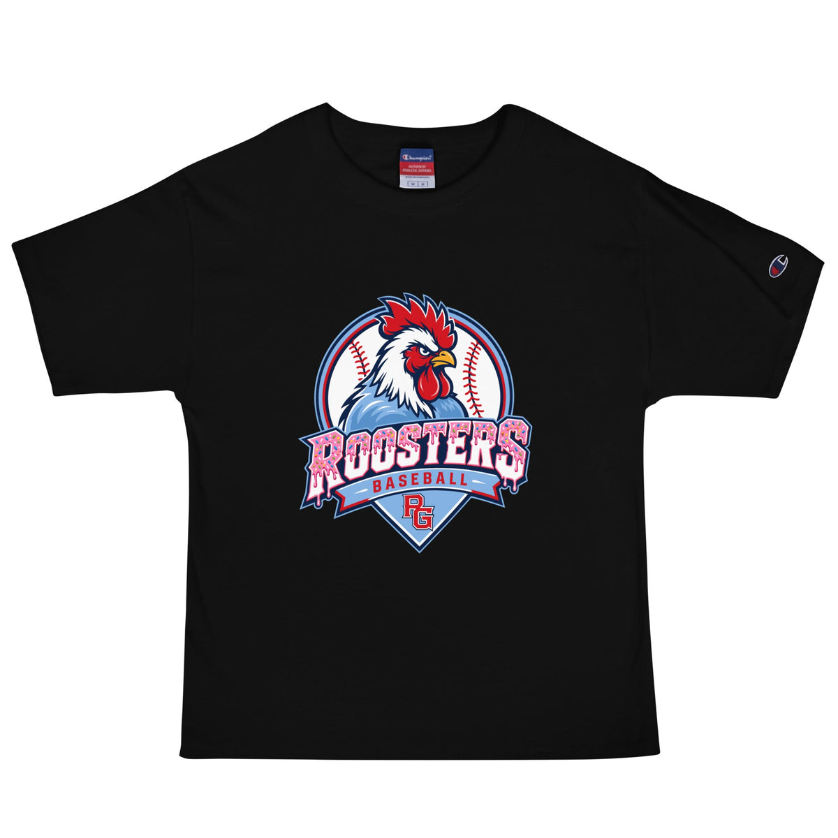 Signature | Champion T-Shirt | Rooster Nation | Emblem Logo